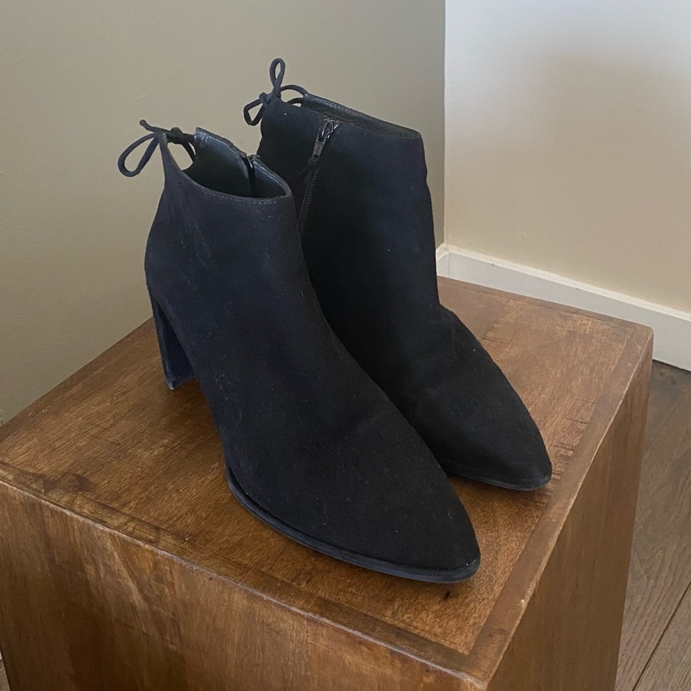 Stuart Weitzman Lofty Suede Booties - image 2